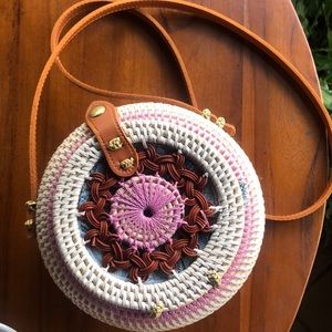 Colorful Rattan handbag
